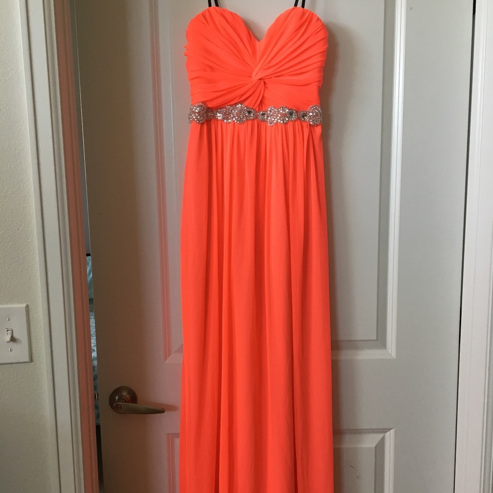 Coral Formal Dress -David's Bridal City Triangles